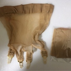 最新作/1デニールガーターストッキング&ストッキング素材4バックルガーターSET【新品未使用】Sの画像