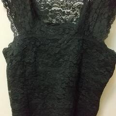 黒レースキャミソール 