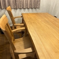 【美品】5人掛けダイニングテーブルセットの画像