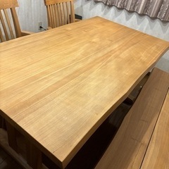 【美品】5人掛けダイニングテーブルセットの画像