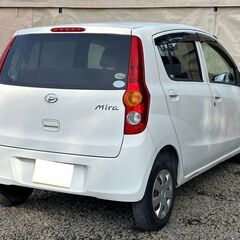 ダイハツ　ミラ　ホワイト　キーレス　タイミングチェーン　車検付き　走行距離6.3万キロの画像