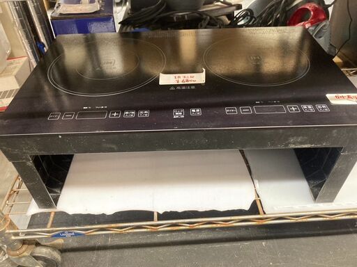 ☆中古￥6,800！2口IHコンロ　家電　KA1910型　1400W　【BC133】