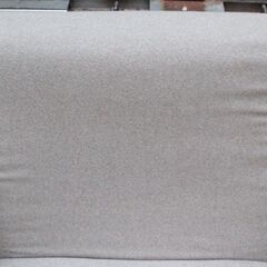 木枠とファブリックのナチュラル 1P ソファ、Used/綺麗の画像