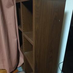 ★引取希望★【完成品】フナモコ NEW LATTICE ローシェルフ　本棚　可動式　ブラウンの画像