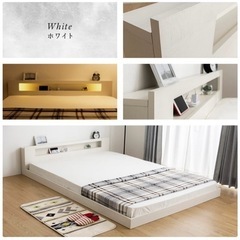 家具　セミダブルベッド　フレーム　マットレスの画像