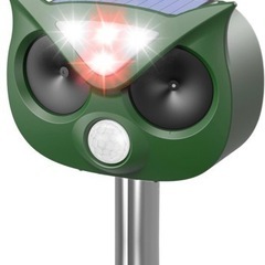 【新品】 動物撃退器 鳥/犬/猫避け 超音波/警報音/LED強力...