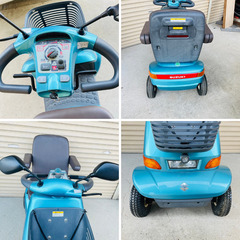 ★スズキ セニアカー★ 美品 バッテリー交換必要の為大特価 電動車いす ET4D 充電式バッテリー 家庭用コンセント 6速切り替え 自動ブレーキ シニアカーの画像