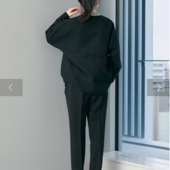 【新品】ゆるだぼ オーバーシルエットプルオーバー ブラックの画像