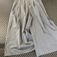 axes femme アクシーズファムワイドパンツグレー