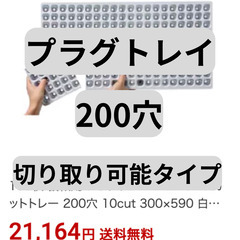 150枚以上　プラグトレー 200穴 300×590　カットトレー