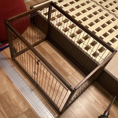 【問合せ対応中】犬用木製ゲージ  寸法 幅90cm×奥行60cm...