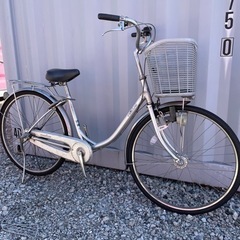 【都内/千葉市引取】ママチャリ 26インチ カゴ/鍵/ライト付