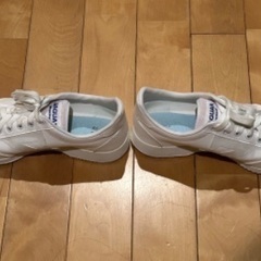 【安心決済・配送のみ】ムーンスター ジャガーシグマ 27cm 通学用 白靴 3回着用 スニーカー 宅急便→即日発送いたしますの画像