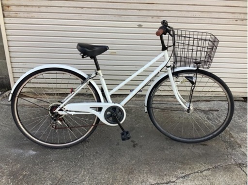 363  無名　シティーサイクル　27インチ　ホワイトボディー