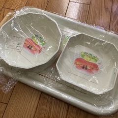 未開封お盆お皿セット