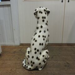 ダルメシアン 犬 陶器製   置物/大型・高さ　約78cmの画像