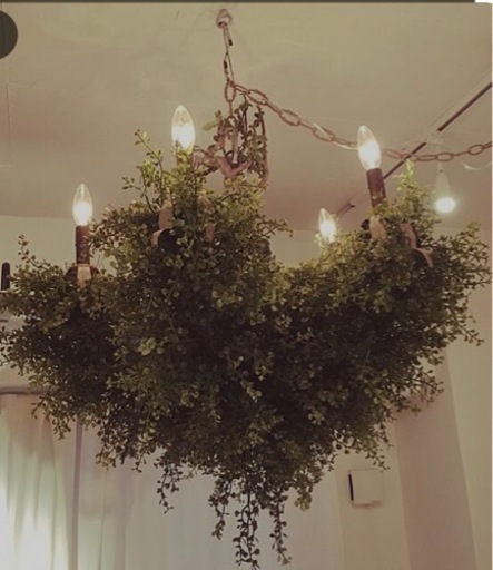 【3月30日まで引き取り】シャンデリア   h.p.deco 森のシャンデリア