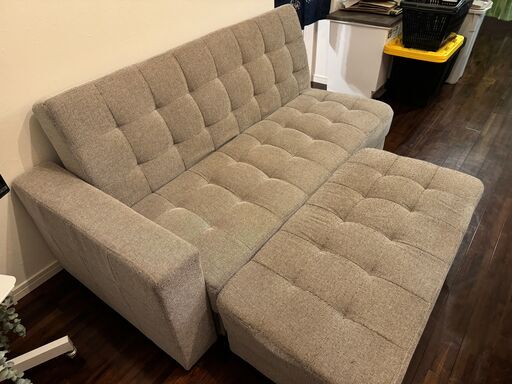 2人掛けリクライニングソファ オットマン付き 久貝