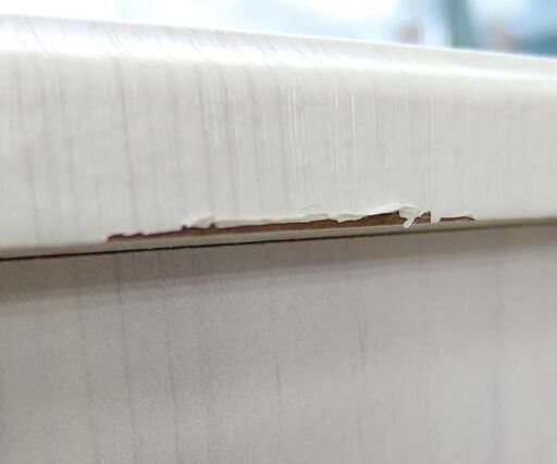 テレビボード 幅118cm ホワイト系 木目調 ローボード ガラス扉 ☆ 札幌市 北区 屯田 