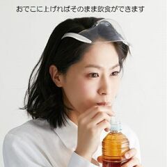 未使用 飛沫防止 マウスシールド 近大マスク 日本製 スケーター 近畿大学 フェイス 感染症対策 ウイルス対策 予防 透明 立体 視界良好の画像
