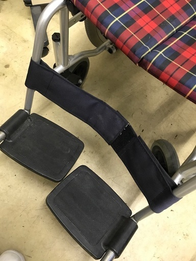 取引中?車椅子 カワムラ 赤ギンガムチェック