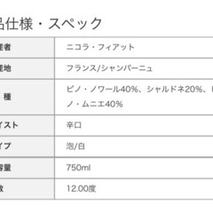 ニコラ フィアット レゼルヴ エクスクルーシヴ ブリュット　750ml 2本の画像