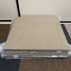 中古　ニトリ　タイルカーペット　50×50cm 薄茶