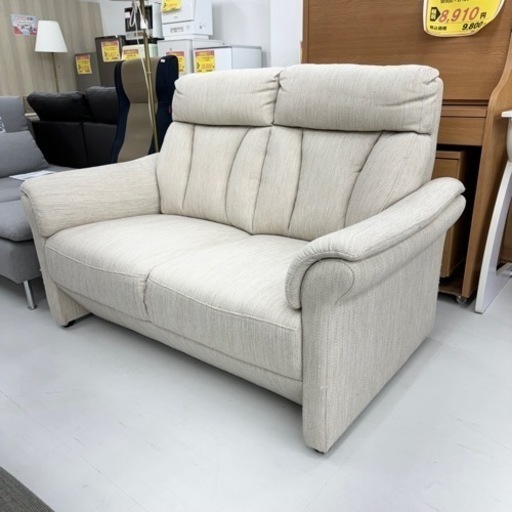 【超美品‼️】ニトリ 134cm幅2人掛けソファ ラヴソファ 布製ベージュ♪