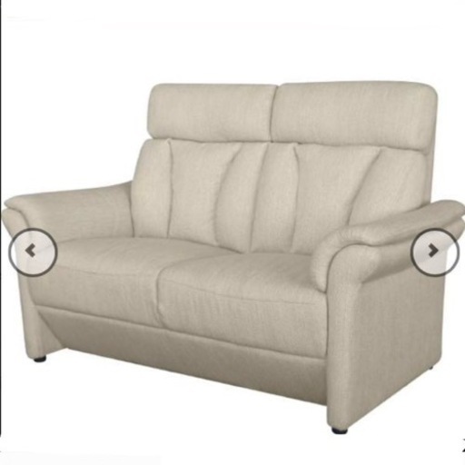 【超美品‼️】ニトリ 134cm幅2人掛けソファ ラヴソファ 布製ベージュ♪