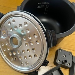 【美品】ホットクック 1L 専用パーツ 4点 内蓋 かき混ぜユニット つゆ受け フッ素コート内釜の画像