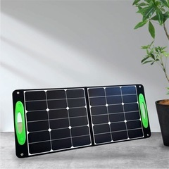 ソーラーパネル　100w 折りたたみ 太陽光パネル アウトドア ...