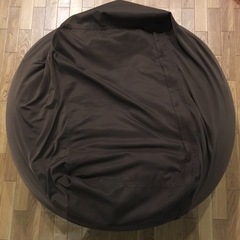 無印ビーズソファ＋ニトリカバー