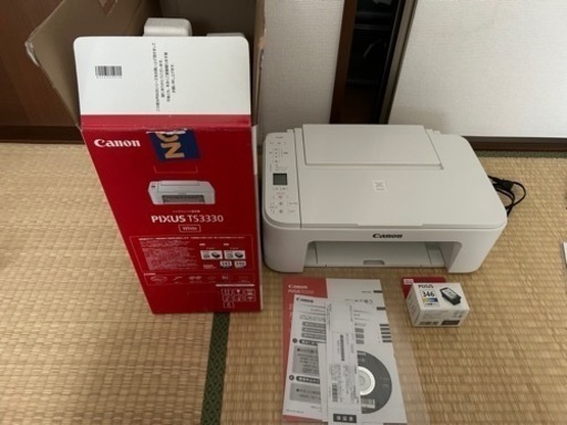 Canon プリンター PIXUS TS3330 箱 説明書 大容量カラーインク付　初期購入インク装填済み