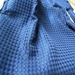 ネイビーカーテン&ミラーカーテン1セットの画像