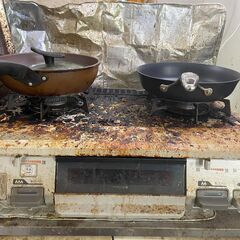 ガスレンジ+冷蔵庫+コンベクションオーブンの画像