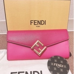 新品 FENDI フェンディ FFダイヤモンド ロングウォレット 長財布 ピンク