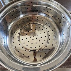 マルチ調理器具セット　パスタ 鍋 蒸す 大きい鍋 １８００円の画像