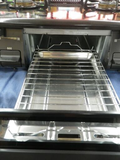 パロマ LPガス用 ガステーブル 2020年製 IC-S87K-1L 水無し片面焼きグリル 左強火 ブラック　西岡店