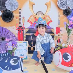 4月開催　子どもの日（かぶと）端午の節句おすわりアートフォトブー...