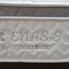 R051 IDC Enas-s By Restonic 30cm マットレス、ダブルベッド、幅140cm Used/キレイの画像