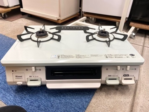 リンナイ ガスコンロ LPガス パステルミント 2020 中古 生活雑貨 調理器具 ガステーブル