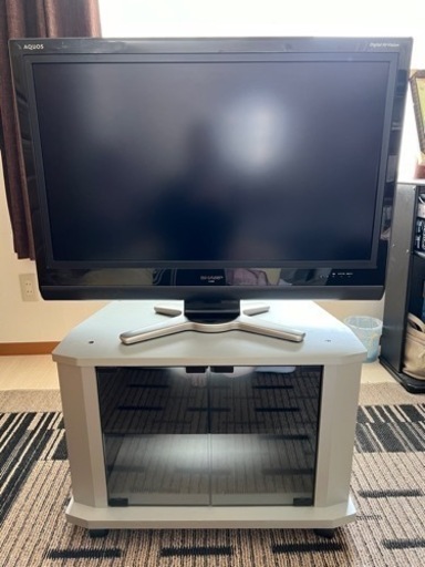 【取引確定】SHARP AQUOS 液晶カラーテレビ 32型 2008年製 テレビ台セット