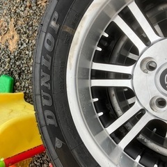 ダンロップタイヤ、ホイールセット2本の画像