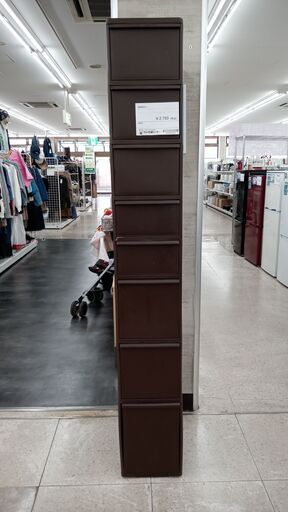 ★ジモティ割あり★  収納ボックス グレー H173×D46×W25 クリーニング済み TJ4867