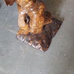 木の置物、ケヤキ、オブジェ、看板にも、高さ７８センチの画像