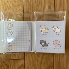 犬　メモ帳セットの画像