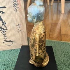 無我童子 横山大観 鋳造置物  の画像