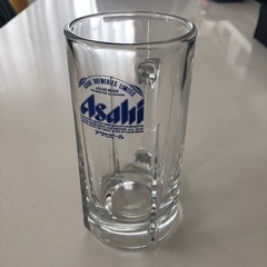 アサヒビール ビア中ジョッキグラス 青ロゴ　複数有り