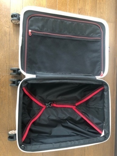 レジェンドウォーカー　スーツケース (3 ～ 5泊 / 48～55L / ホワイトカーボン) 軽量 旅行用 (拡張機能/TSAロック/ダブルキャスター) キャリーケース バッグ [5122-55-WHCB]