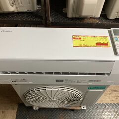 K05195　中古エアコン ハイセンス 2021年製 主に6畳用 冷房能力 2.2KW / 暖房能力 2.2KW